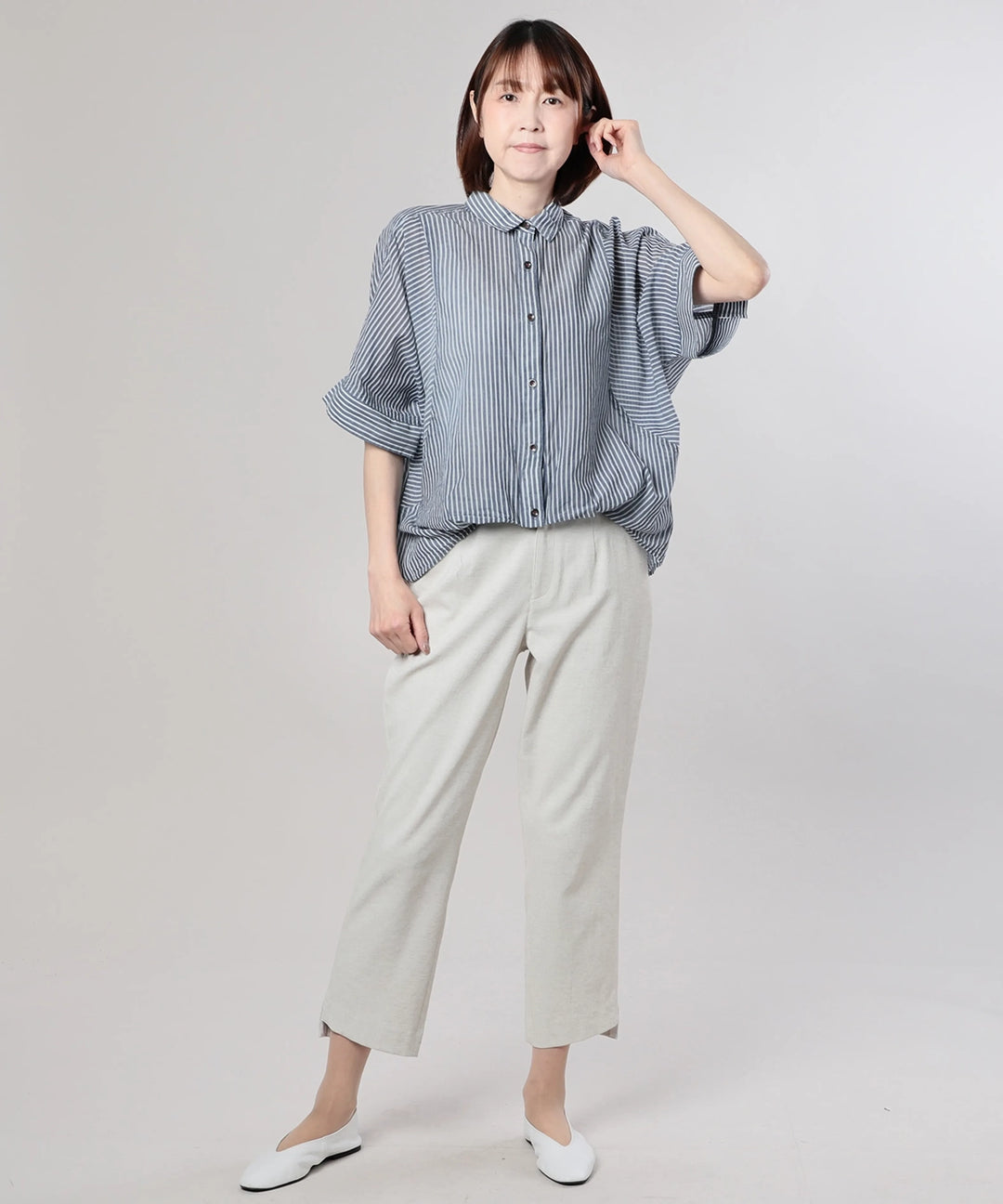 2.2oz Denim ストライプ セラビ(C'EST LA VIE)ブランドストア 50代60代