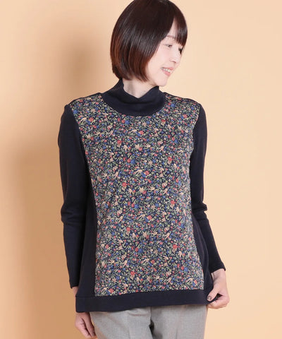 リバティ バードソングスエードキルトMIXプルオーバー SAVOIR (サヴォア)