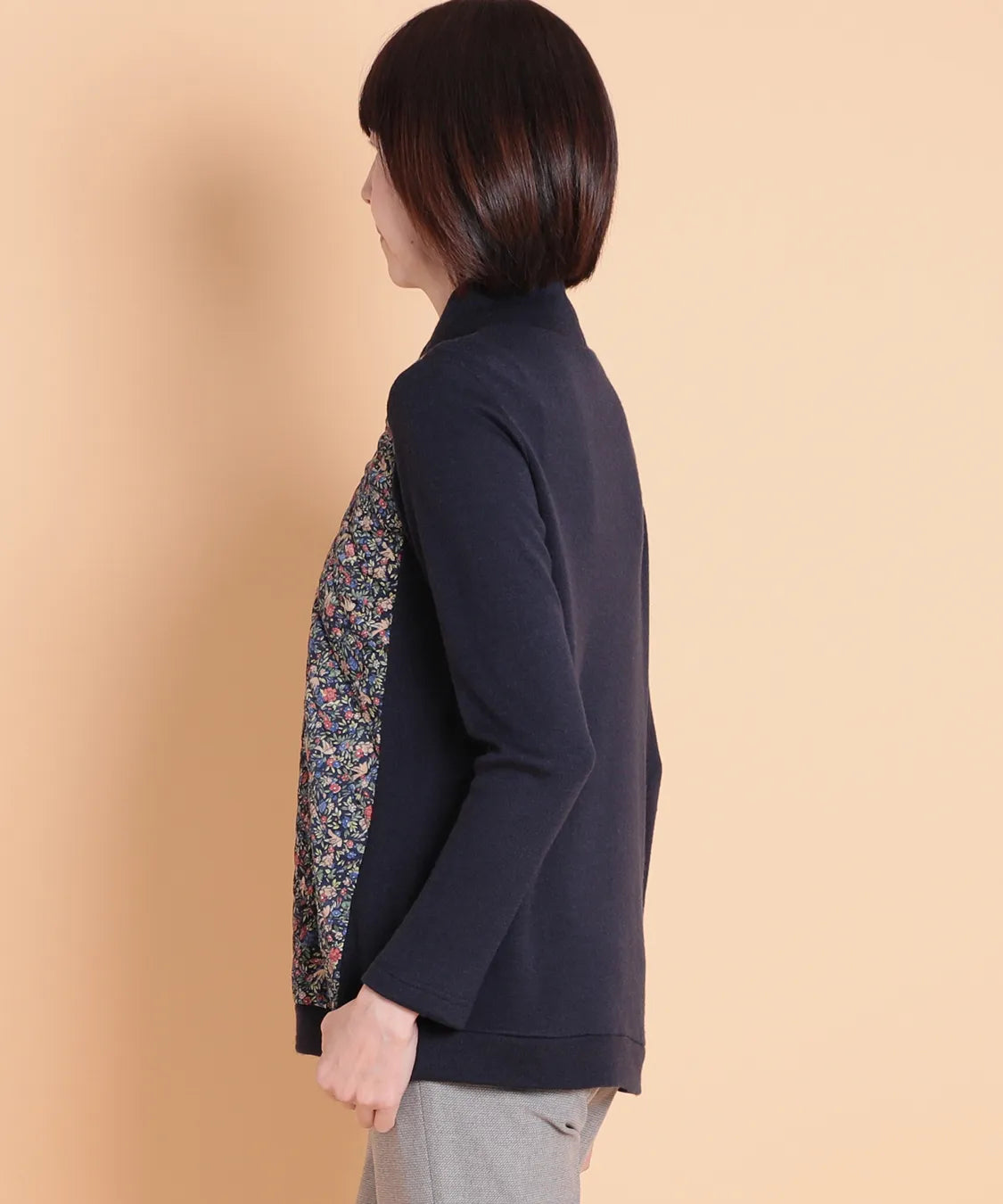 リバティ バードソングスエードキルトMIXプルオーバー SAVOIR (サヴォア)