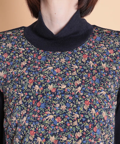 リバティ バードソングスエードキルトMIXプルオーバー SAVOIR (サヴォア)