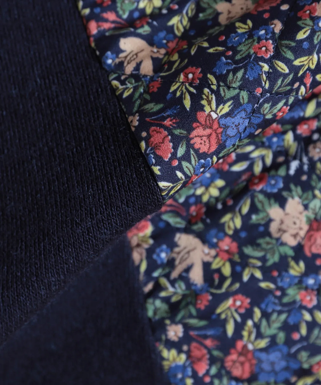 リバティ バードソングスエードキルトMIXプルオーバー SAVOIR (サヴォア)