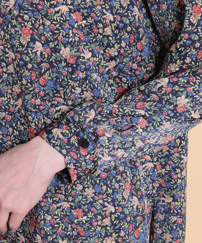 リバティ バードソングブライトスエートロングブラウス SAVOIR (サヴォア)