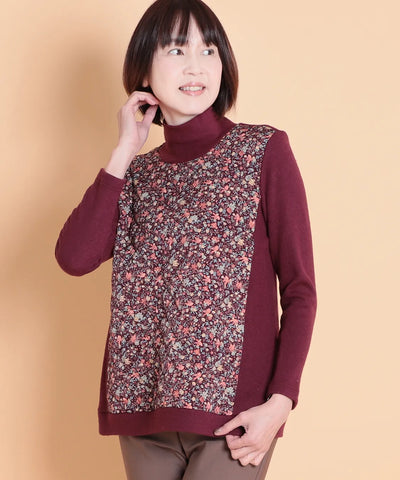 リバティ バードソングスエードキルトMIXプルオーバー SAVOIR (サヴォア)