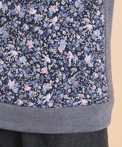 リバティ バードソングスエードキルトMIXカーディガン SAVOIR (サヴォア)