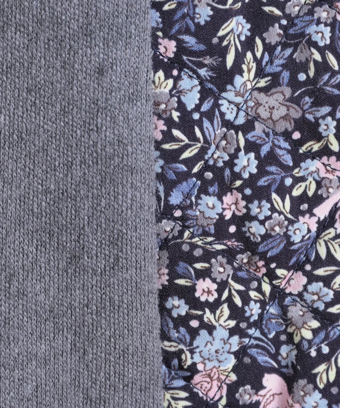 リバティ バードソングスエードキルトMIXカーディガン SAVOIR (サヴォア)