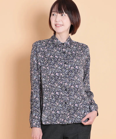 リバティ バードソングブライトスエードブラウス