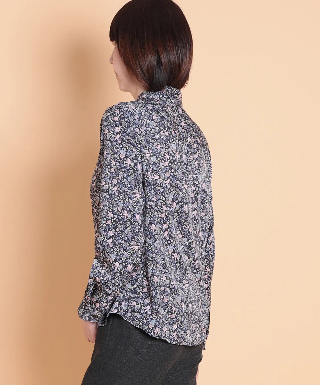 リバティ バードソングブライトスエードブラウス