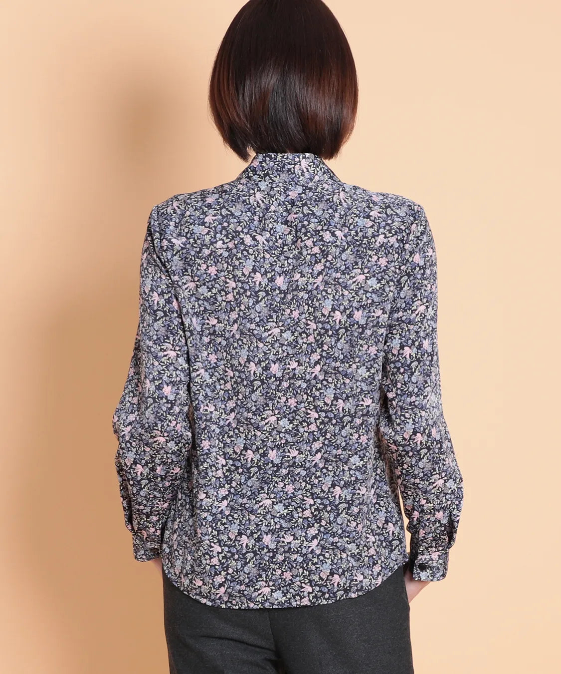 リバティ バードソングブライトスエードブラウス