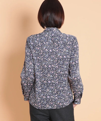 リバティ バードソングブライトスエードブラウス