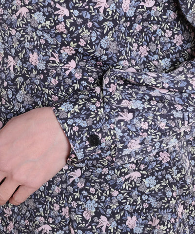 リバティ バードソングブライトスエードブラウス