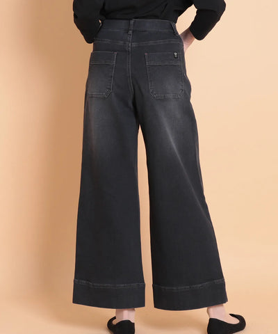 裏起毛デニムワイドフル  セラビ(C'EST LA VIE)