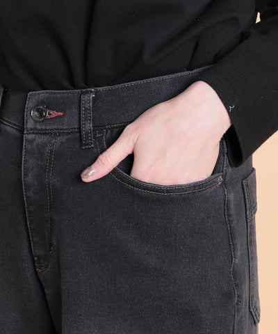 裏起毛デニムワイドフル  セラビ(C'EST LA VIE)