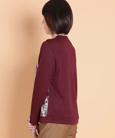 リバティ オーキッドガーデンウールJQミックスカーディガン SAVOIR (サヴォア)