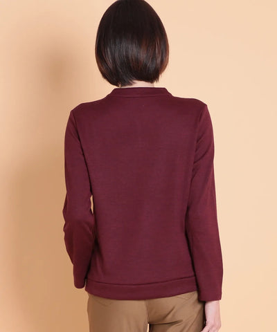 リバティ オーキッドガーデンウールJQミックスカーディガン SAVOIR (サヴォア)