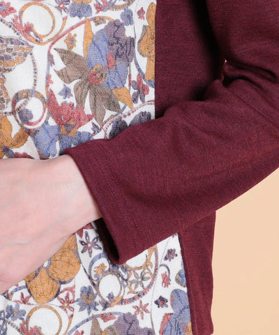 リバティ オーキッドガーデンウールJQミックスカーディガン SAVOIR (サヴォア)