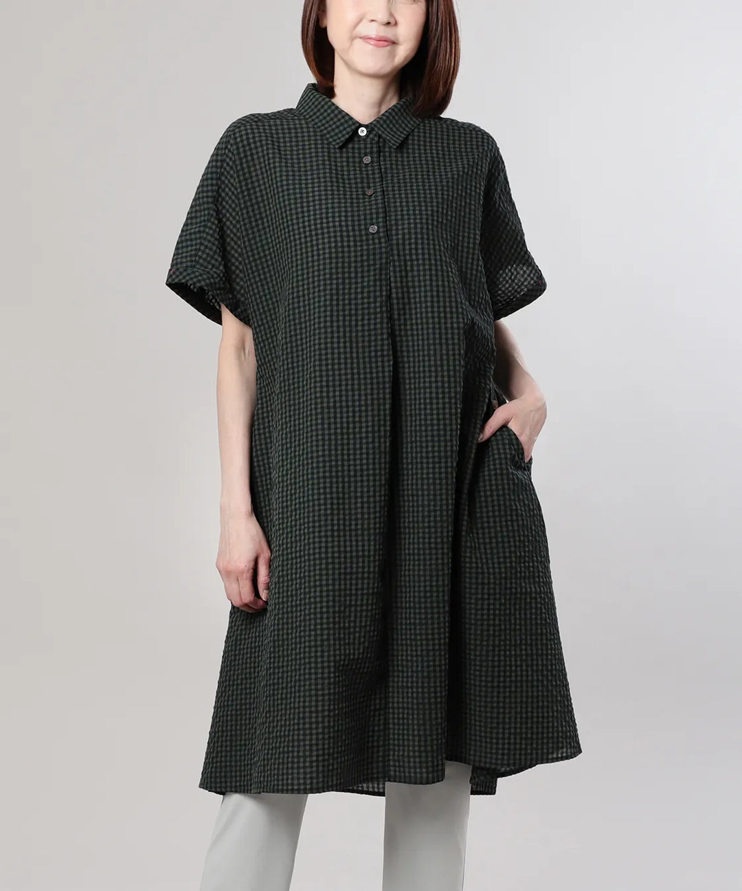 T/Cクリードチェックワンピース M'ID KANSAI YAMAMOTO (ミッド