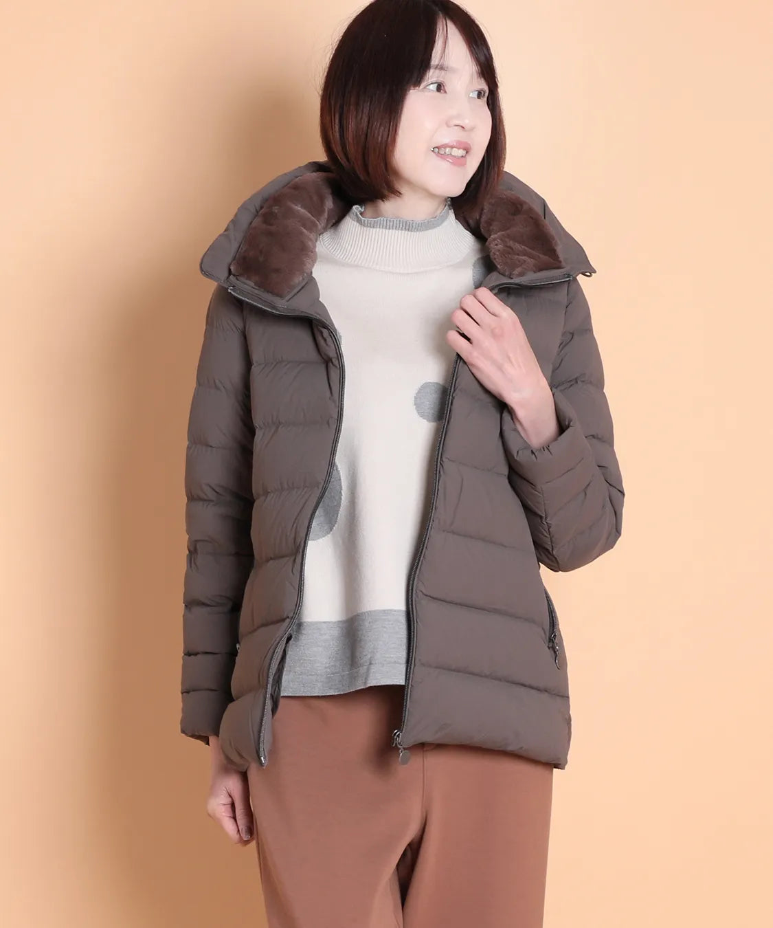 ストレッチ×ファーダウンコート M'ID KANSAI YAMAMOTO (ミッド カンサイ ヤマモト)