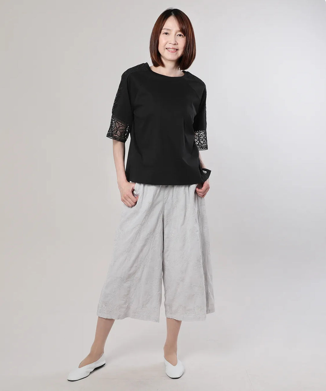 60キャンブリックワイドクロプトパンツ M'ID KANSAI YAMAMOTO (ミッド