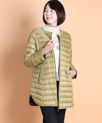 ライトダウンノーカラーロングコート M'ID KANSAI YAMAMOTO (ミッド カンサイ ヤマモト)