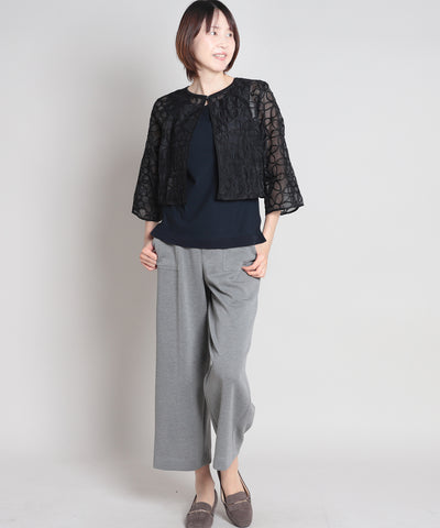 フローラルシアーショートジャケット   elife select(イーライフセレクト)