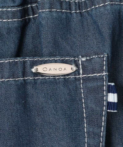  CANOA(カノア)  ライトデニムストレートアンクルパンツ  
